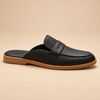 ZORVEN Pebbled Penny Loafer Mules