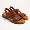 Classic Tan Buckle Sandals for Men