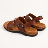 Classic Tan Buckle Sandals for Men