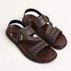 Heritage Brown Buckle Sandals for Men