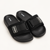 Black Wide Strap Slides for Men