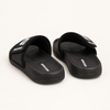 Black Logo Strap Slides for Men