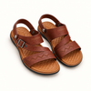 Classic Tan Buckle Sandals for Men