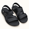 Zorven Ridge Black Comfort Sandals
