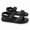 Zorven Metro Black Comfort Sandals