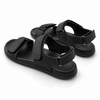 Zorven Metro Black Comfort Sandals