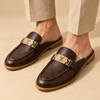 ZORVEN Monogram Loafer Mules