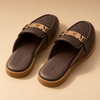 ZORVEN Monogram Loafer Mules