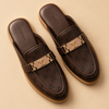 ZORVEN Monogram Loafer Mules
