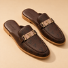 ZORVEN Monogram Loafer Mules