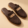 ZORVEN Monogram Loafer Mules