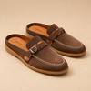 ZORVEN Buckle Loafer Mules