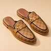 ZORVEN Monogram Loafer Mules