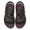 Heritage Brown Buckle Sandals for Men
