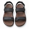 Dark Brown Double Strap Sandals for Men
